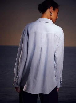 Oversized pure linen shirt