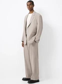 Oversized solid-colour jacket