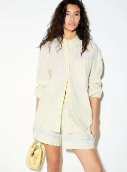 Oversized striped shirt
