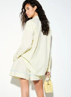 Oversized striped shirt