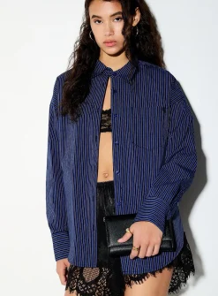 Oversized striped shirt