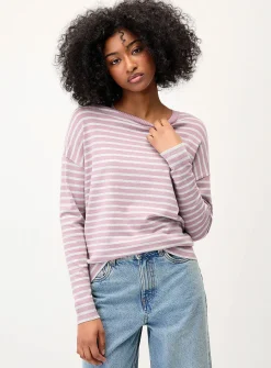 Oversized striped sweater