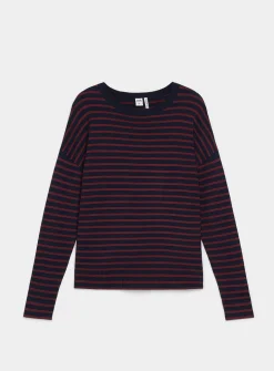 Oversized striped sweater