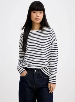 Oversized striped sweater