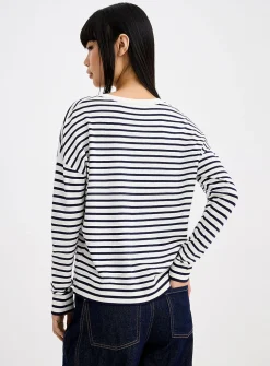 Oversized striped sweater