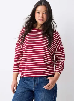 Oversized striped sweater