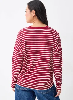 Oversized striped sweater