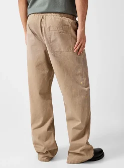 Paint splotches rugged twill pant
