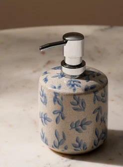 Painted leaves soap pump