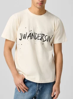 Painted logo print T-shirt