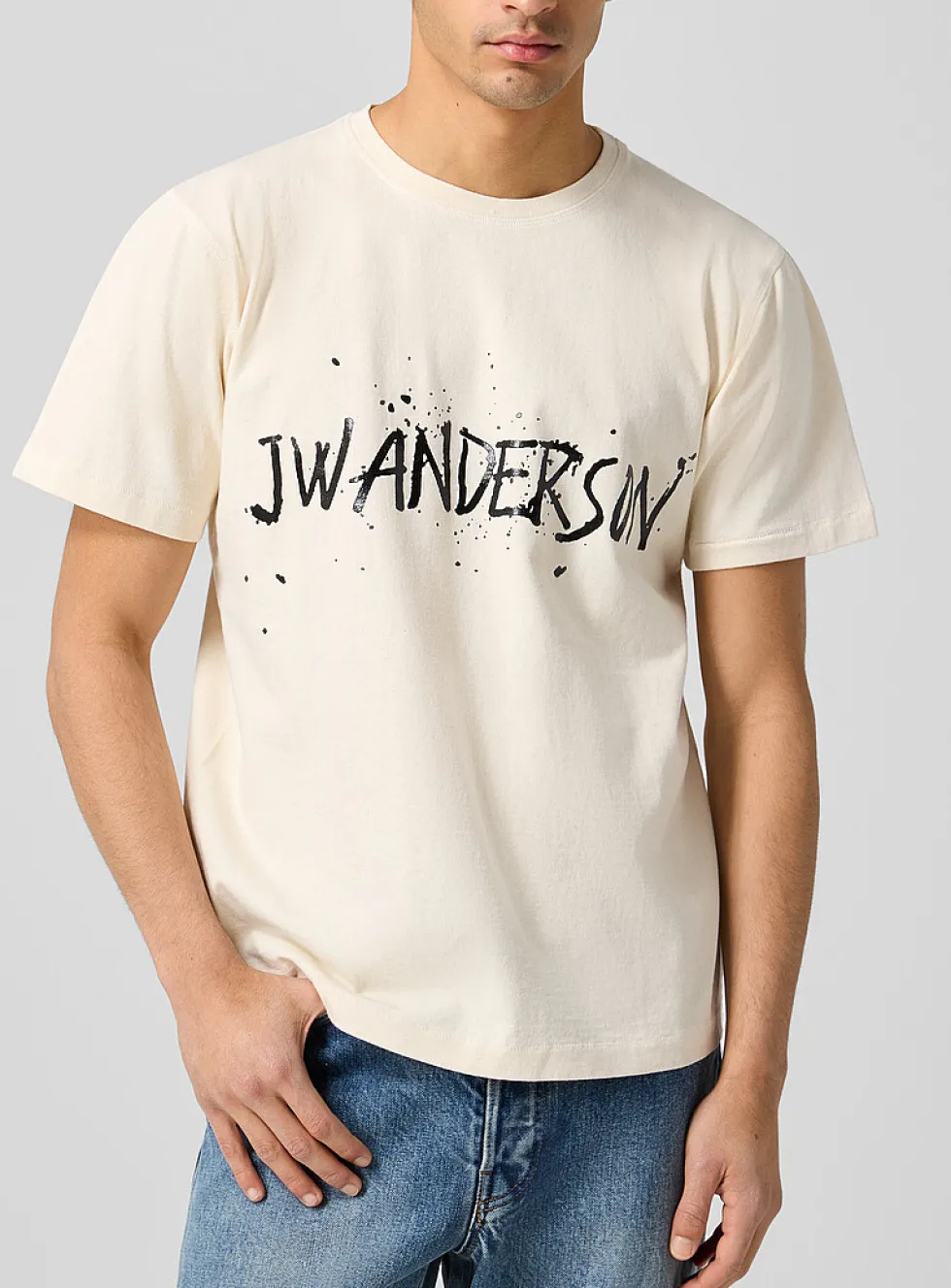 Painted logo print T-shirt