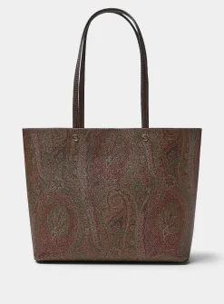 Paisley fabric tote