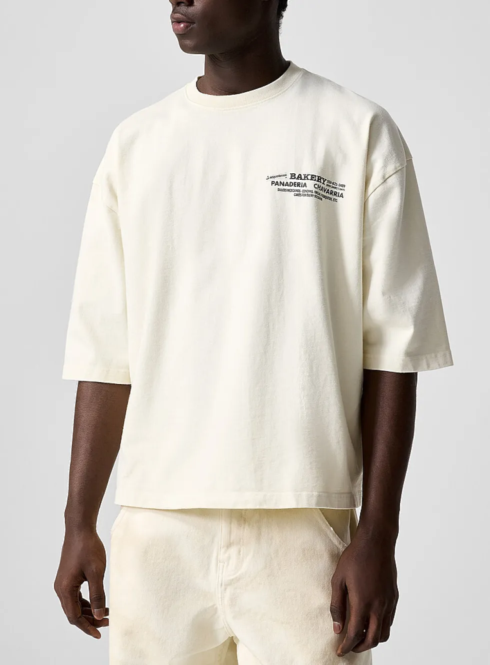 Panaderia Chavarria print boxy T-shirt