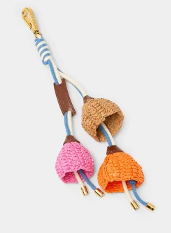 Paper flowers bag charm
