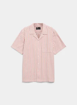 Parasol stripe camp shirt