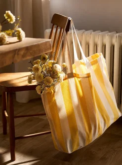 Parasol stripe shopping bag