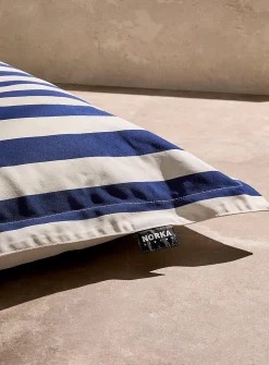 Parasol-stripe floating beanbag chair