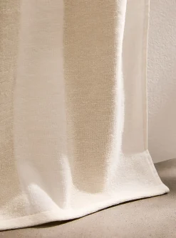 Parasol-stripe organic cotton beach towel