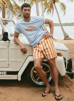 Parasol-stripe short