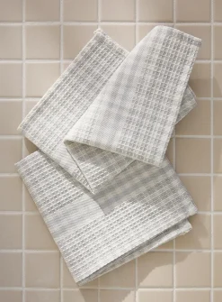 Pastel gingham dishcloths