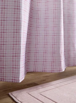 Pastel gingham shower curtain