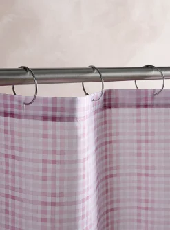 Pastel gingham shower curtain