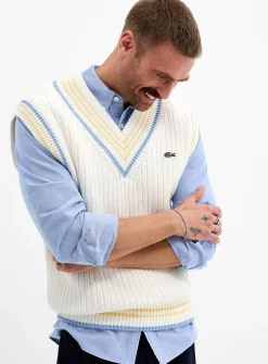 Pastel-accent tennis tank