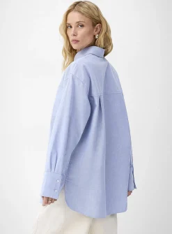 Patch pocket oversized Oxford shirt