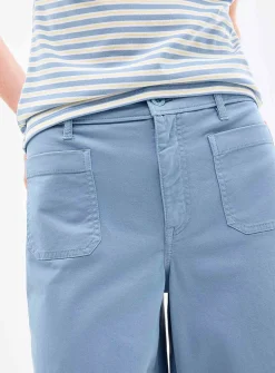 Patch pockets cropped pant