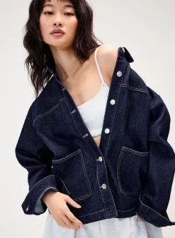 Patch pockets jean jacket