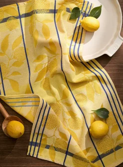 Patterned jacquard tea towel