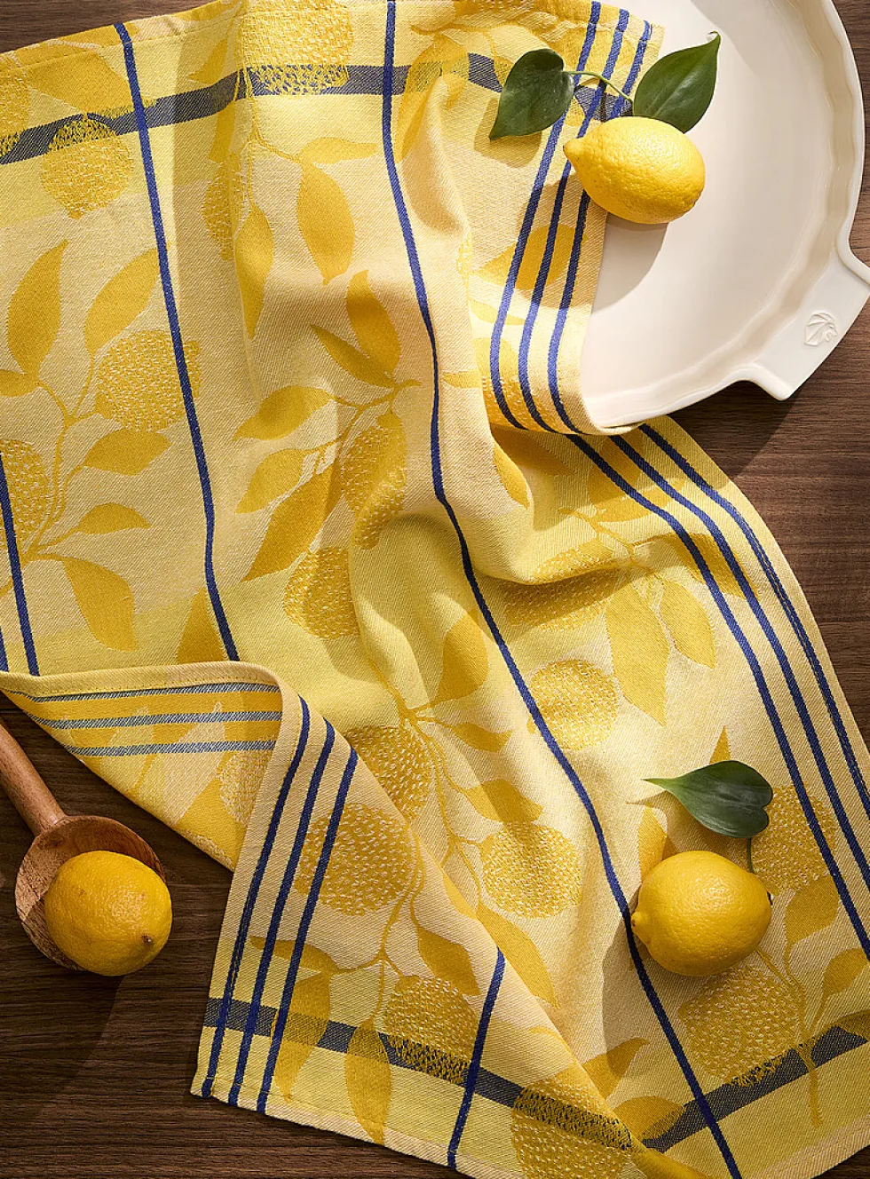 Patterned jacquard tea towel