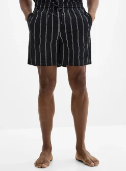 Patterned poplin pyjama short