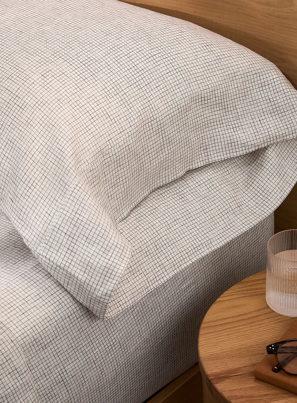 Patterned pure European linen pillowcases
