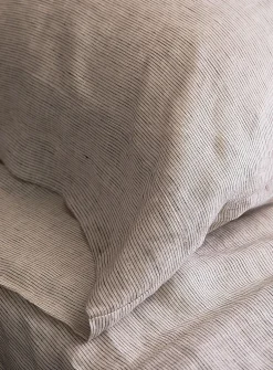 Patterned pure European linen pillowcases