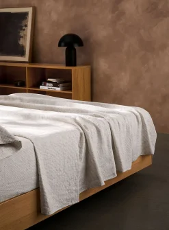 Patterned pure European linen sheet