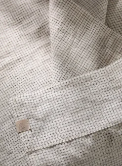 Patterned pure European linen sheet