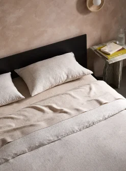 Patterned pure European linen duvet cover