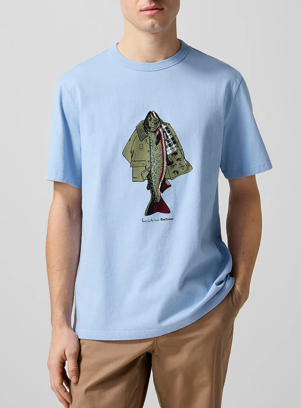 Paul Smith x Barbour fishing fish T-shirt