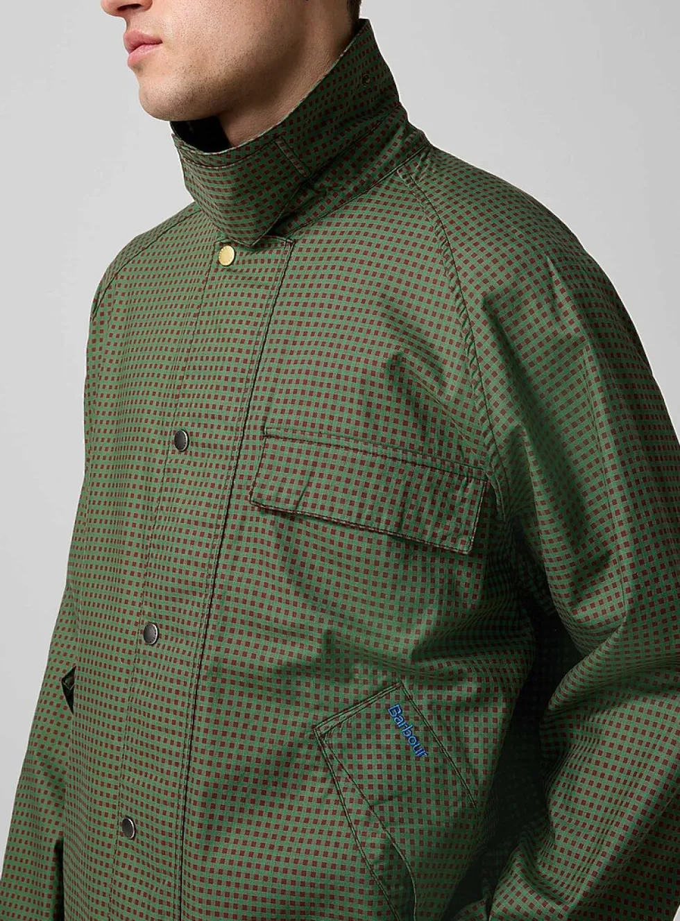Paul Smith x Barbour Transport green gingham jacket