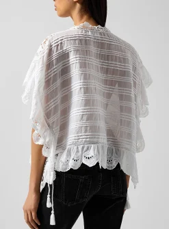 Payton pintucked cropped top