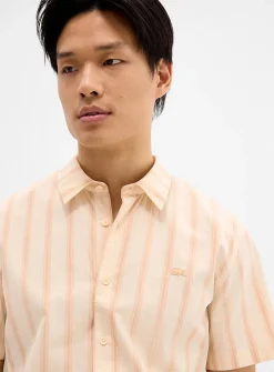 Peach stripe shirt