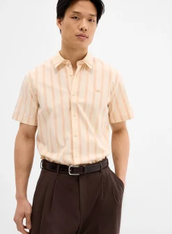 Peach stripe shirt