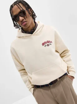 Peachskin graphic hoodie