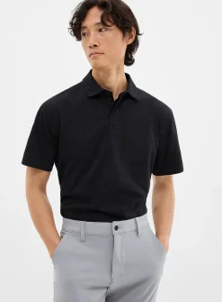 Peachskin jersey golf polo