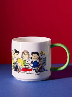 Peanuts Gang & House mug