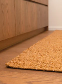 Pearl grey bouclé artisanal rug