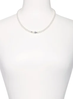 Pearls and fish necklace