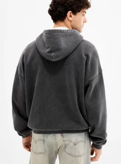 Pegasus zipped hoodie