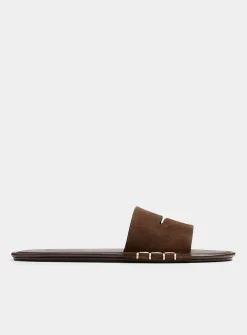 Penny slit slide sandals